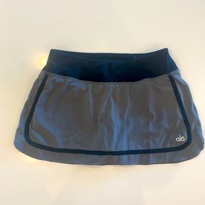 Alo- A-line tennis skirt. Grey, size small